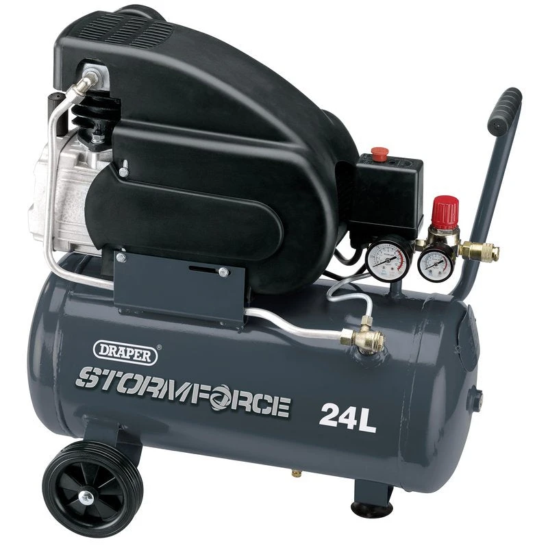 Draper 81710 24L 230V 2HP AIR COMPRESSOR 2 Draper 81710 24L 230V 2HP AIR COMPRESSOR