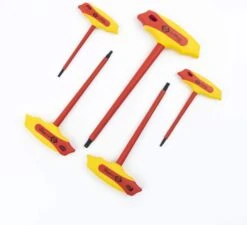 C.K T4422 Insulated T-Handle Hex Key Set, 5pcs Set