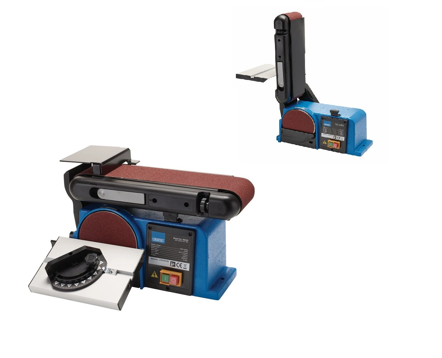 Draper 98420 Belt And Disc Sander 370W/230V 3 Draper 98420 Belt And Disc Sander 370W/230V