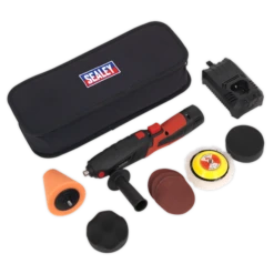 Sealey CP2812V Cordless Mini Sander/Polisher Kit Ø75mm 12V Lithium-ion