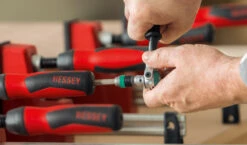 Bessey Body REVO Parallel Clamp 300mm, 600mm, 800mm And 100mm 21 Bessey Body REVO Parallel Clamp 300mm, 600mm, 800mm And 100mm -tool KRE work man wood detail handle with hexagon c75