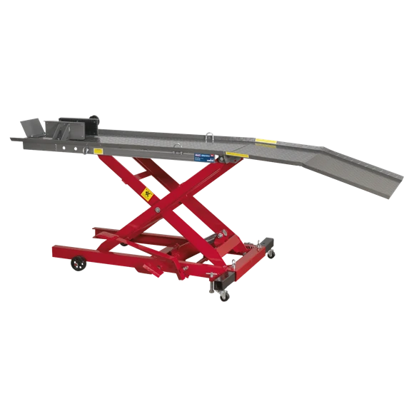 Sealey MC365 365kg Motorcycle Hydraulic Operation Lift Table - Table Size 2215x 480mm 3 Sealey MC365 365kg Motorcycle Hydraulic Operation Lift Table - Table Size 2215x 480mm