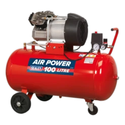 Sealey SAC10030 Compressor 100L V-Twin Direct Drive 3hp