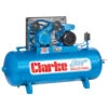 Clarke XEV16/150 (OL) 14cfm 150Litre 3HP Belt-driven Industrial Air Compressor, 230V -tool air