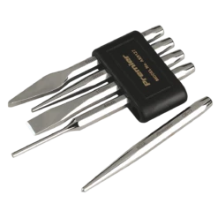 Sealey AK9127 5 Piece Punch And Chisel Set, Silver