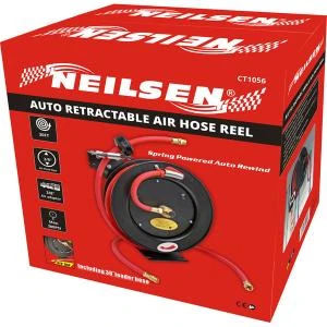 Neilsen CT1056 Air Hose Reel 9m/ 30ft 3/8in (Retractable) 4 Neilsen CT1056 Air Hose Reel 9m/ 30ft 3/8in (Retractable) - Image 2