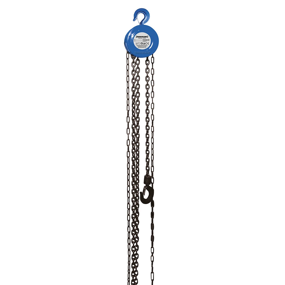 Silverline 633705 Chain Block 1000kg / 2.5m Lift Height 3 Silverline 633705 Chain Block 1000kg / 2.5m Lift Height