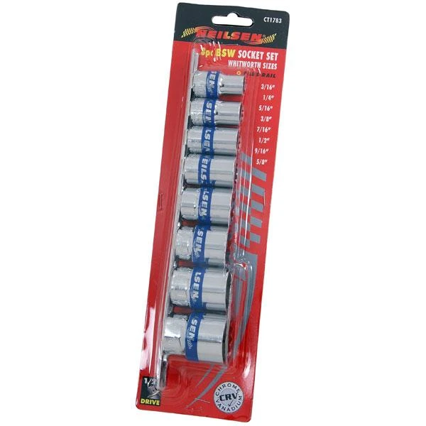 Neilsen CT1783 8 Pcs Sockets Whitworth 5 Neilsen CT1783 8 Pcs Sockets Whitworth - Image 3