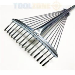 Toolzone Expanding Lawn Rake Soil Leaves Raker 15 Teeth 190mm - 600mm Span GD062 -tool th 15b65efa 58a0 44ba a9ce 19e8cf949d18